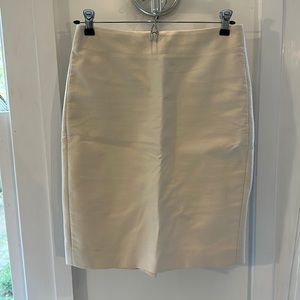 JCrew Cream Pencil Skirt